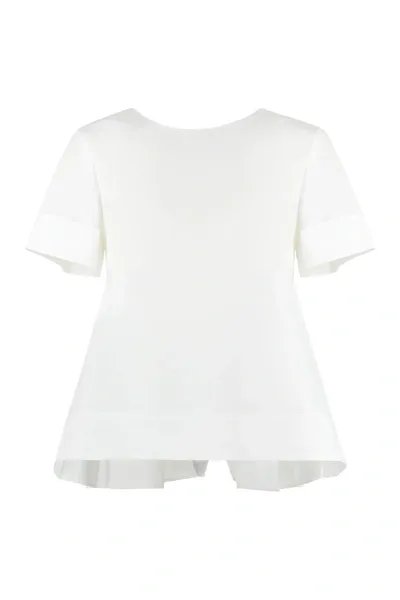 Barba Cotton Blouse In White