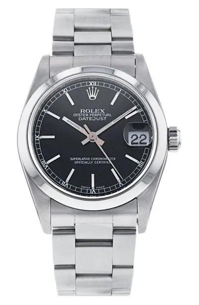 Watchfinder & Co. Rolex  2000 Datejust Bracelet Watch, 31mm In Black