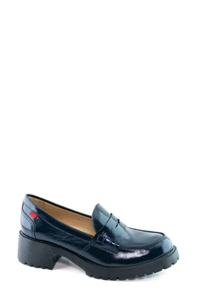 Marc Joseph New York Camden St. Loafer Pump In Navy Svelte Patent