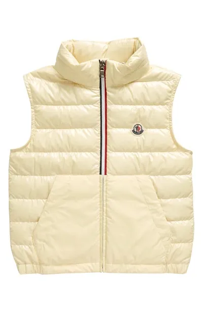 Moncler Kids' Apatou Down Puffer Vest In Yellow