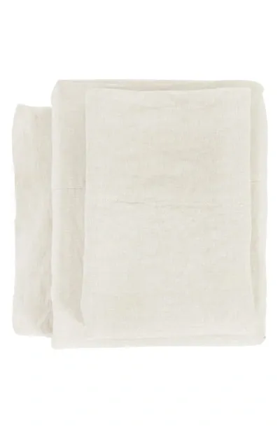 Pom Pom At Home Parker Linen Sheet Set In Cream