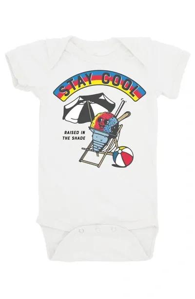 Feather 4 Arrow Babies' Stay Cool Cotton Graphic Bodysuit In White