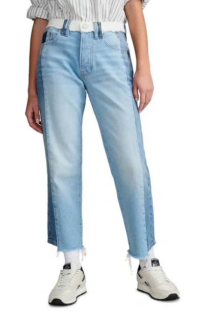 Lucky Brand Women's 90s Loose Crop Spliced Jeans In Pieced Together