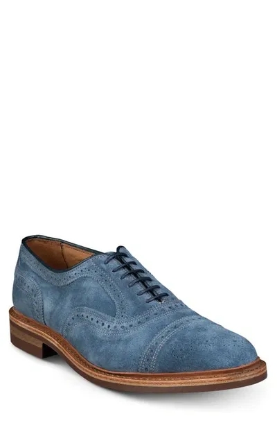 Allen Edmonds Strandmok Cap Toe Oxford In Denim