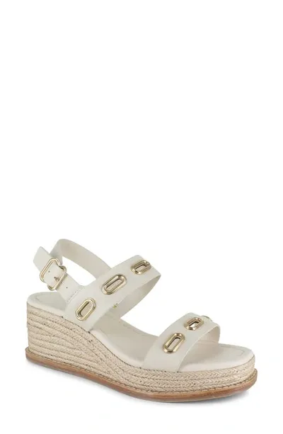 Splendid Dani Slingback Espadrille Platform Wedge Sandal In Linen