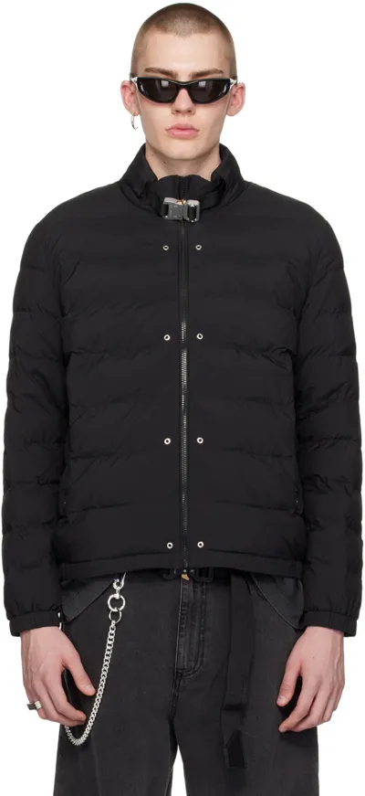 Alyx Lightweight Buckle Puffer Jacket In Black