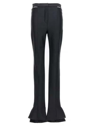 Mugler Cut-out Pants In Black