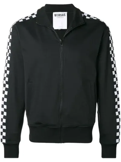 Versus Jacke Mit Karierten Einsätzen In Black