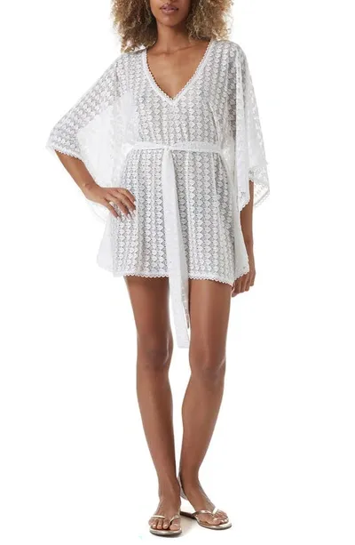 Melissa Odabash Petra Eyelet Cover-up Dress In White