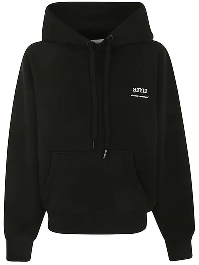 Ami Alexandre Mattiussi Ami Paris Hoodie Ami Am Clothing In Black