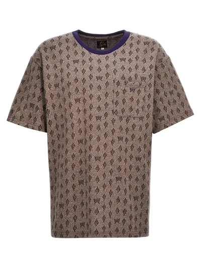 Needles Jacquard Patterned T-shirt In Purple