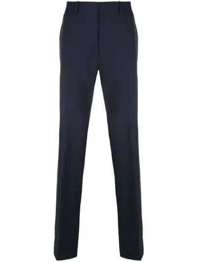 Theory Plain Tailored Trousers In Blue