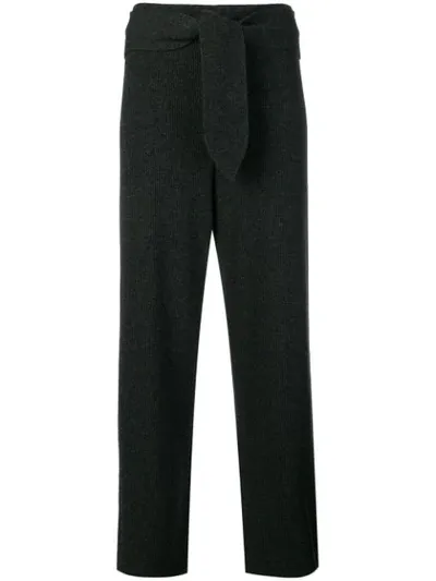 Nanushka Knitted Trousers In Grigio