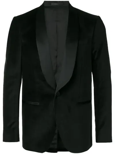 Mauro Grifoni Classic Fitted Blazer In Black