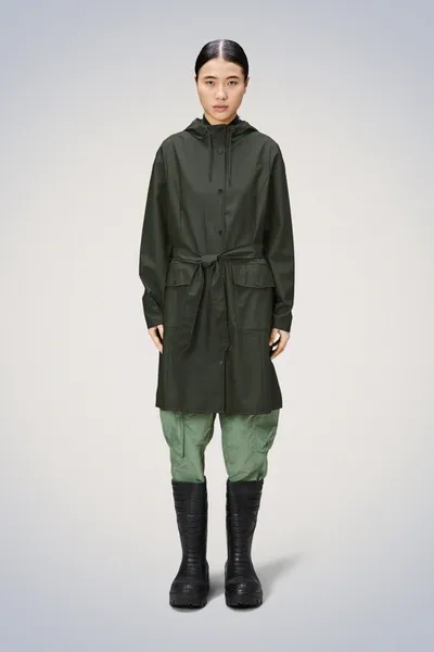 Rains Curve W Jacket In Green