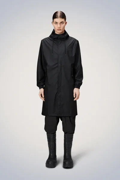 Rains Fishtail Parka In Black