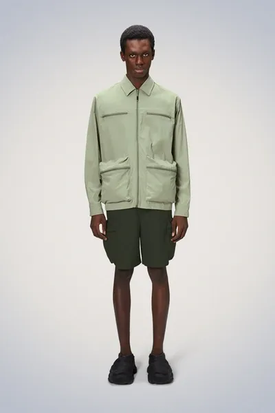 Rains Tomar Overshirt In Green