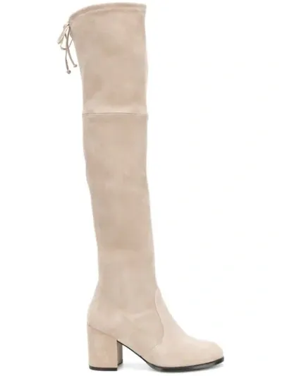 Stuart Weitzman Tieland Boots In Neutrals