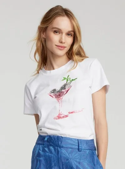 Robert Graham Martini Mix T-shirt In White