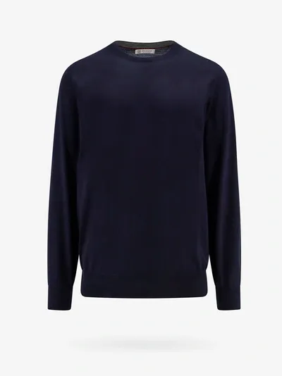 Brunello Cucinelli Sweater In Blue