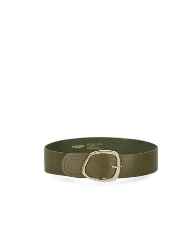 Essentiel Antwerp Frescal Khaki Green Belt