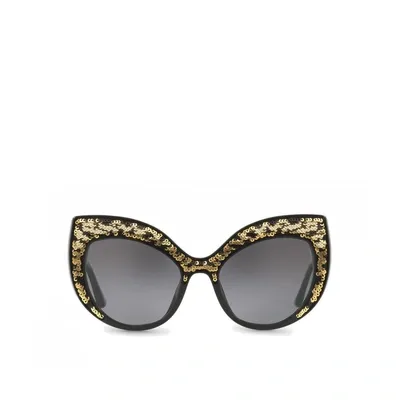 Dolce & Gabbana Cat-eye Sunglasses In Black