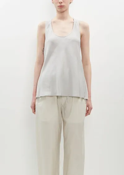 Lemaire Bias Cut Tank Top In Cloud Grey