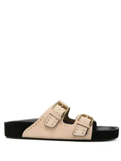 Isabel Marant Lennyo Buckle Sandals In Neutrals