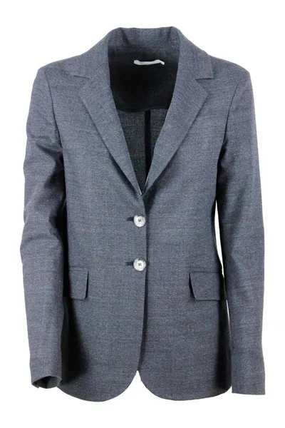 Barba Single-breasted Jacket In Gray In Grey