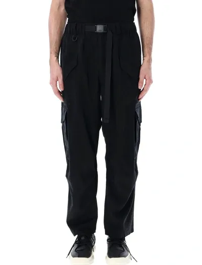 Y-3 Cargo Belted Pant In Black