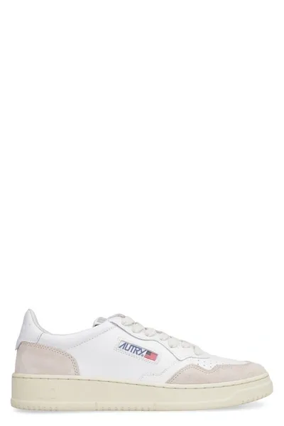 Autry Medalist Leather Low-top Sneakers In White