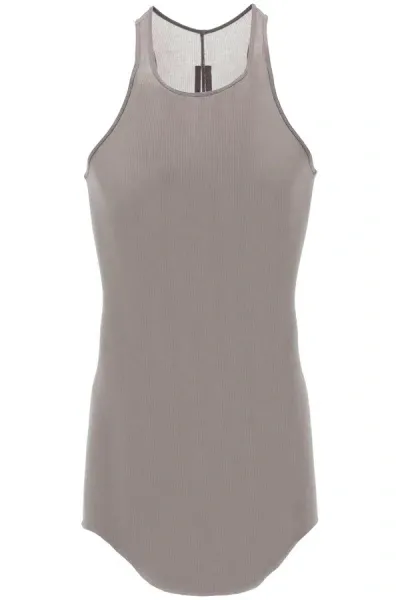 Rick Owens Long Ribbed Tank Top In Multicolor