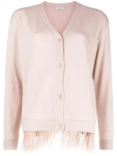 P.a.r.o.s.h V-neck Cardigan In Neutrals