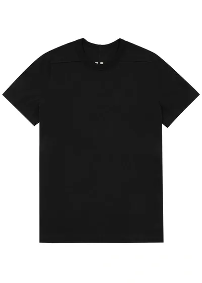 Rick Owens Level Cotton T-shirt In Black