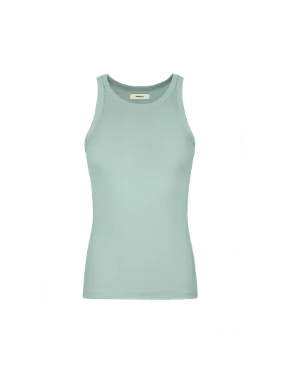 Pangaia Women's 365 Lightweight Rib Tank Top In Eucalyptus Blue