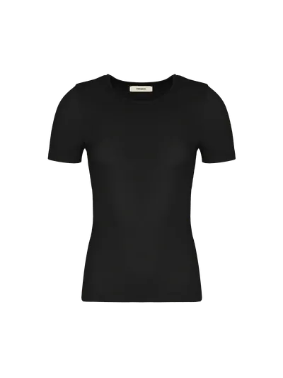 Pangaia Women's 365 Lightweight Rib T-shirt In Black