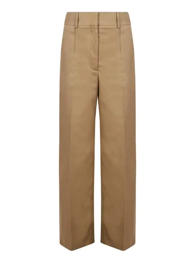 Burberry Trousers In Beige