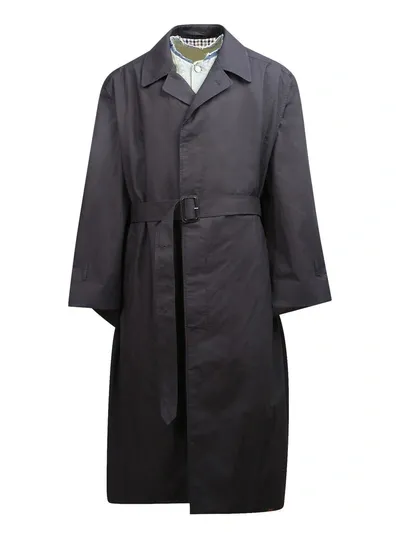 Maison Margiela Trench Coats In Black