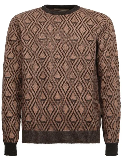 Original Vintage Knitwear In Brown