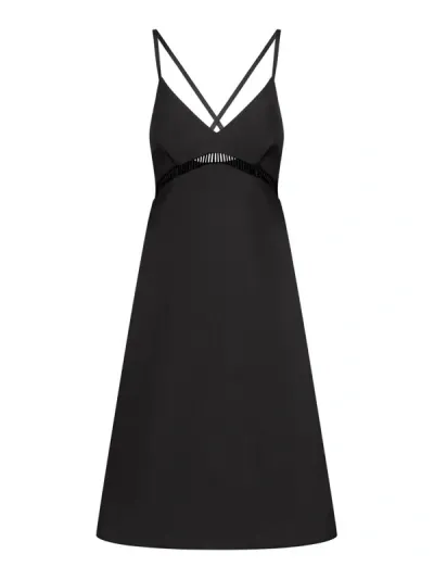 Sacai Day Evening Dress In Black