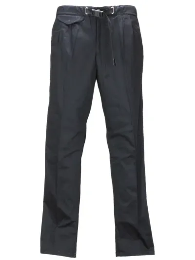 White Sand Trousers In Black