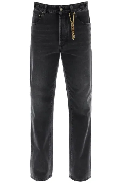 Darkpark Jeans Mark Con Moschettone In Black