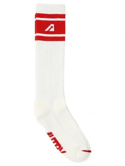 Autry Socks With Jacquard Logo In Multi