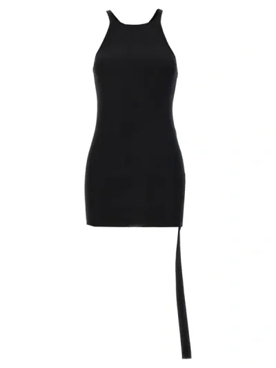 Rick Owens Drkshdw Racer Back Organic-cotton Dress In Black