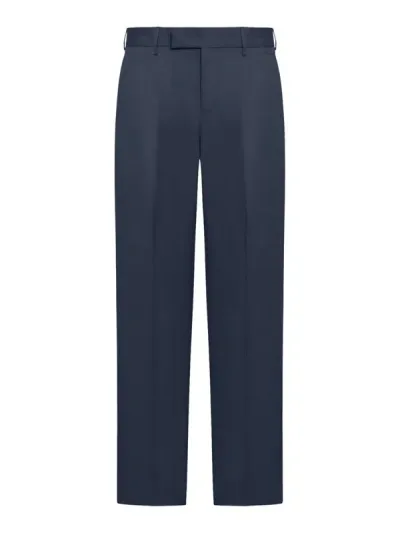 Pt Torino Wide Leg Trousers In Blue