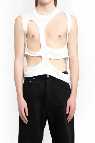 Rick Owens Tank Tops In White