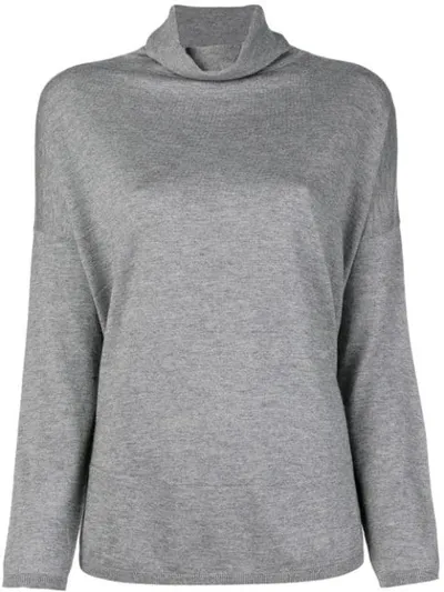 Snobby Sheep Turtleneck Jumper In Grey