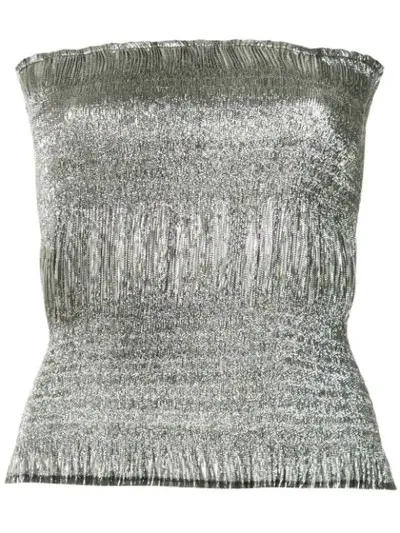 Georgia Alice Sublime Tube Top In Metallic