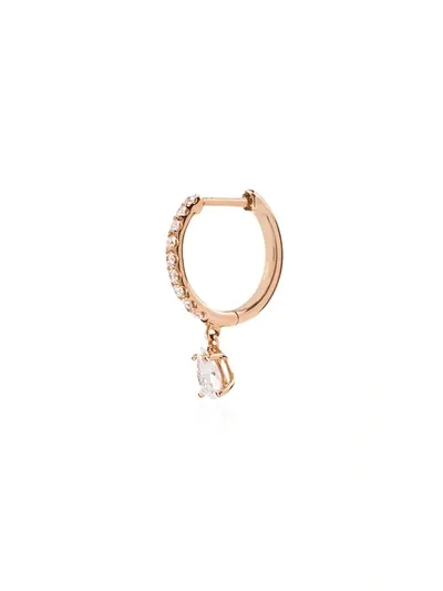 Anita Ko Huggies 18-karat Rose Gold Diamond Single Hoop Earring