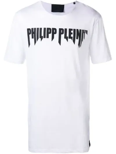 Philipp Plein Branded T-shirt In White